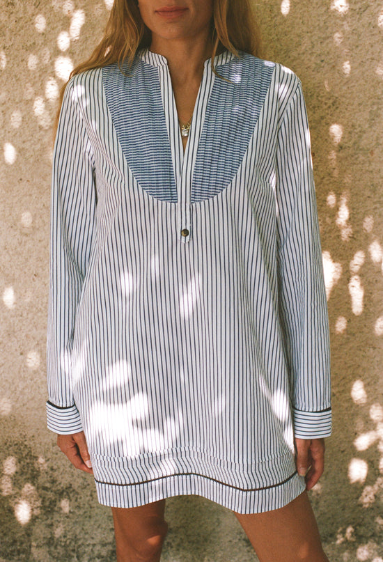 Matthia Striped Cotton Dress