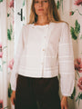 Aldina White Cotton Voile Top