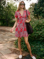 Julian Poppy Silk Dress