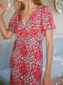 Lettie Poppy Silk Dress