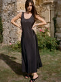 Leticia Black Satin Dress