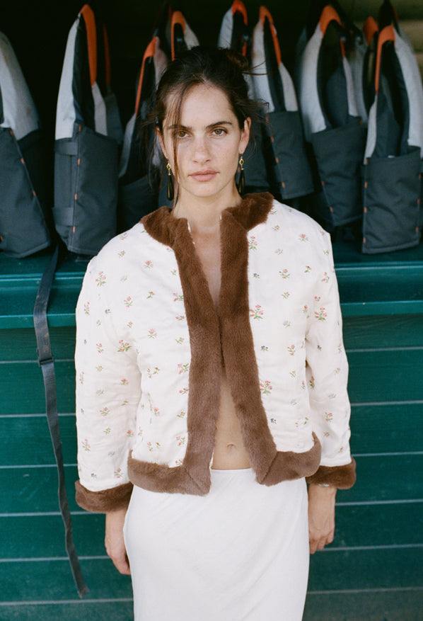 Taimi Satin Bouquet Coat
