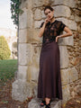 Nikola Black Soutache Top