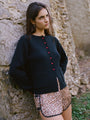 Silja Cotton Cardigan Black