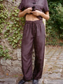 Dania Brown Satin Pant
