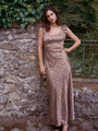 Regine Floral Charmeuse Silk Dress