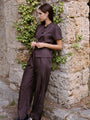 Dania Brown Satin Pant