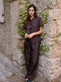Dania Brown Satin Pant