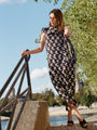 Lya Jasmine Jacquard Silk Dress
