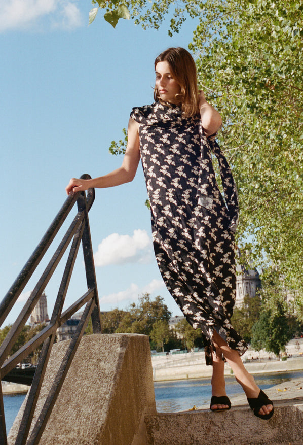 Lya Jasmine Jacquard Silk Dress