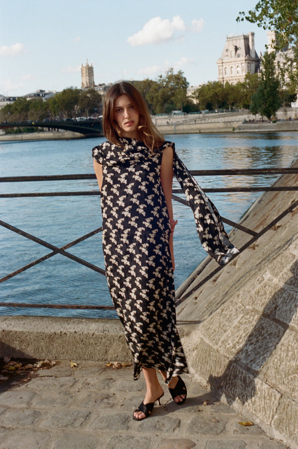 Lya Jasmine Jacquard Silk Dress