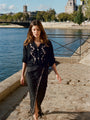 Seraphine Embellished Cotton Fringe Skirt