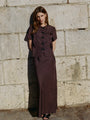 Lousia Brown Satin Top