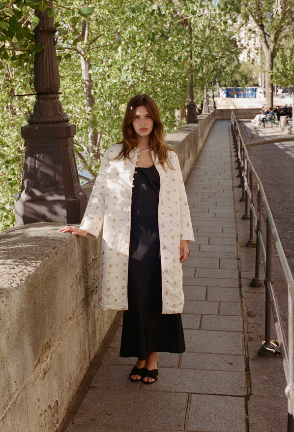 Lumi Satin Bouquet Coat