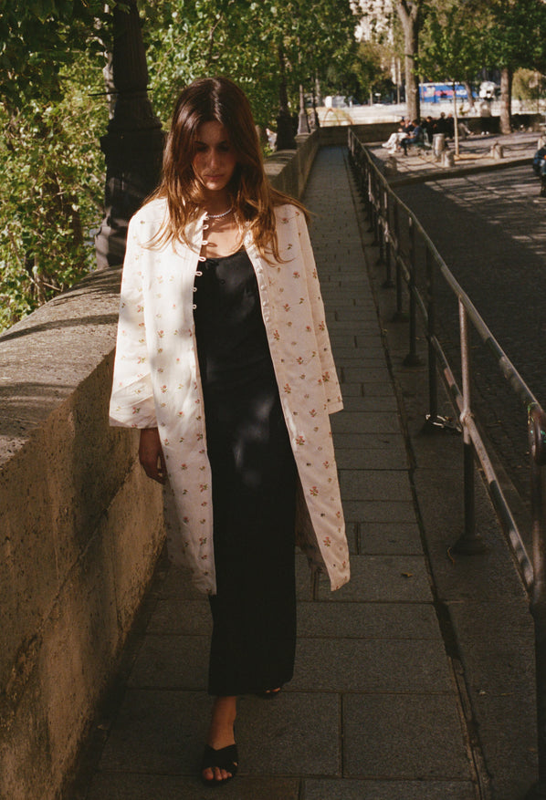 Lumi Satin Bouquet Coat