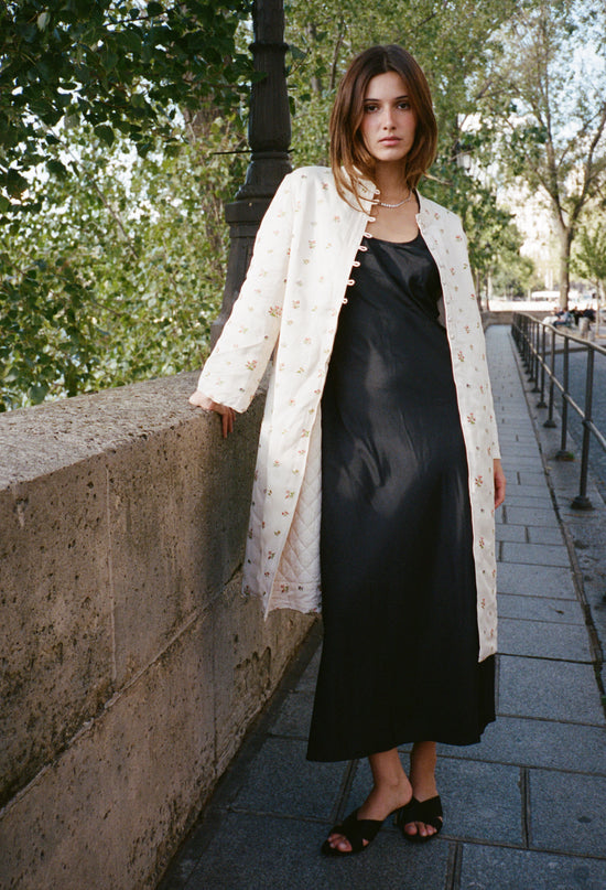 Lumi Satin Bouquet Coat