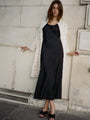 Leticia Black Satin Dress