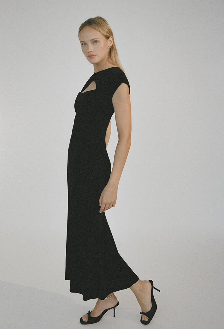 Violeta Dress Black Velvet