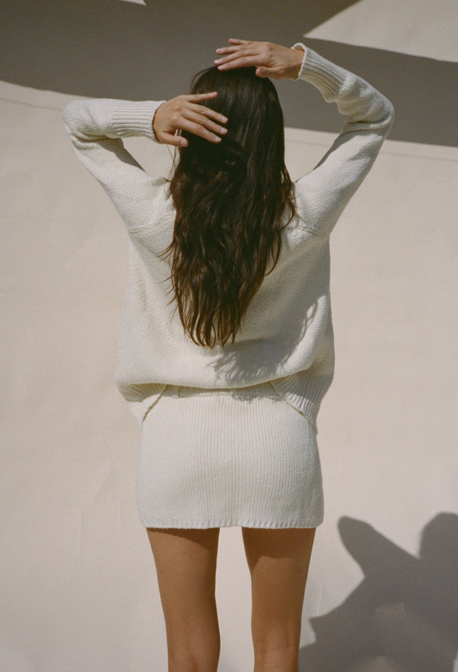 panパンsilk pearl knit mini skirtビオトープroku panパンsilk pearl