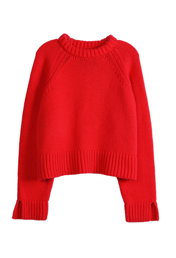 Brolio Red Wool Pullover