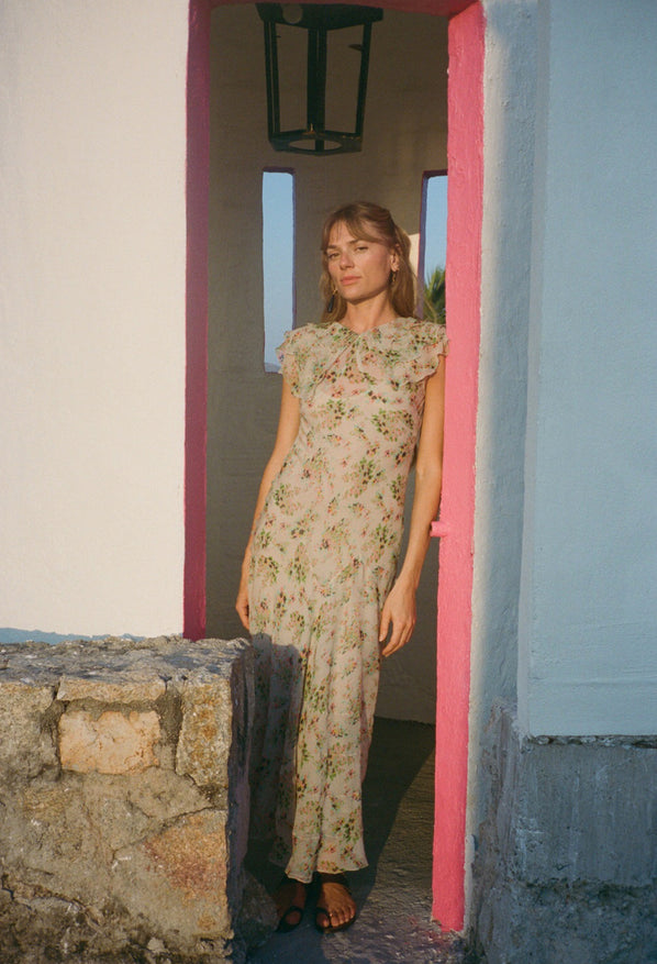 Lauryn Jardin Silk Chiffon Dress