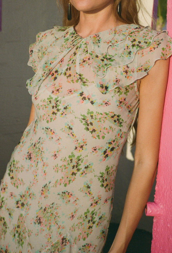 Lauryn Jardin Silk Chiffon Dress