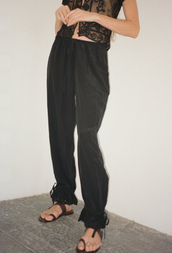 Pauli Black Silk Pant