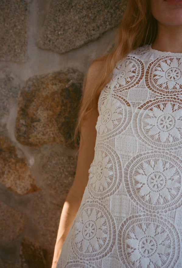 ciao lucia crochet dress Orion Crochet Cotton Dress ELI