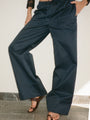 Yuli Midnight Cotton Twill Pant