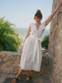 Sua White Embroidered Cotton Dress