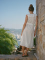 Sua White Embroidered Cotton Dress