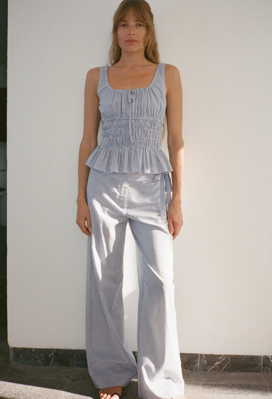 Laida Stripe Cotton Pant