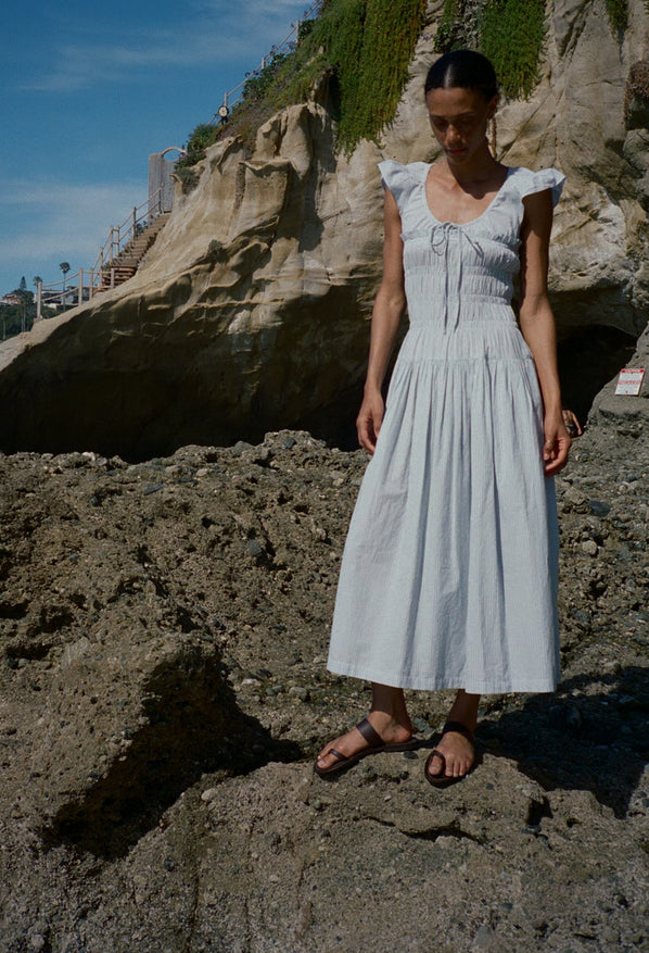 Lauretta Stripe Cotton Dress