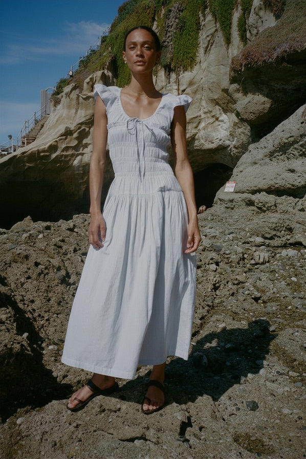 Lauretta Stripe Cotton Dress