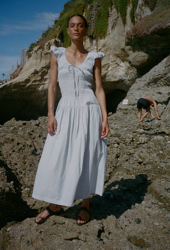 Lauretta Stripe Cotton Dress