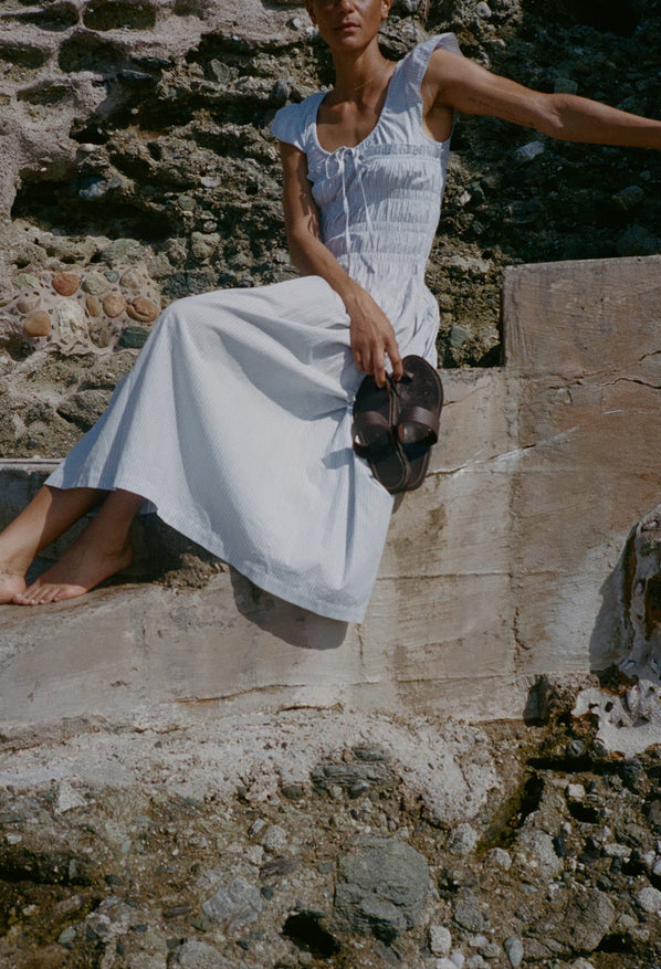 Lauretta Stripe Cotton Dress