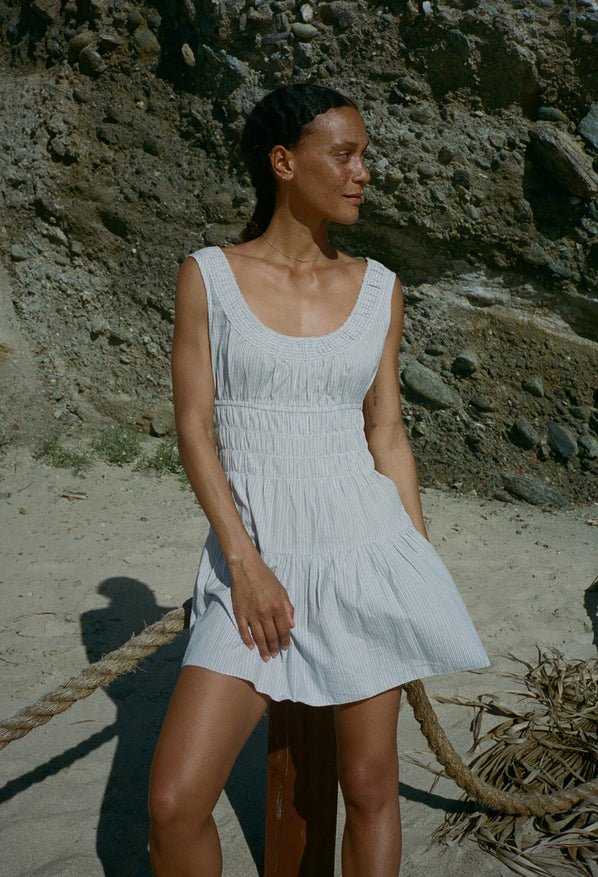 Kala Stripe Cotton Dress