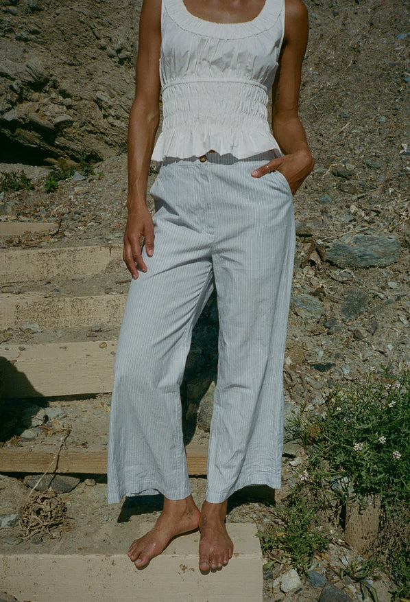 Louisa White Cotton Top