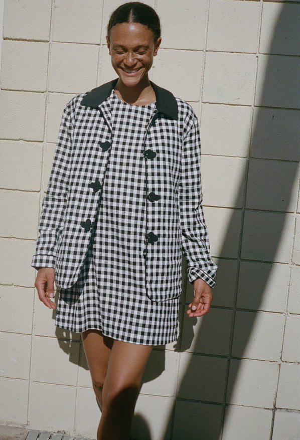 Anja Gingham Jacket