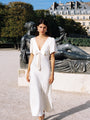 Brunello Ivory Satin Dress