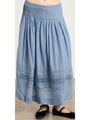Enika Slate Cotton Voile Skirt