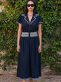 Naomi Black Cotton Voile Dress