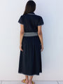 Naomi Black Cotton Voile Dress