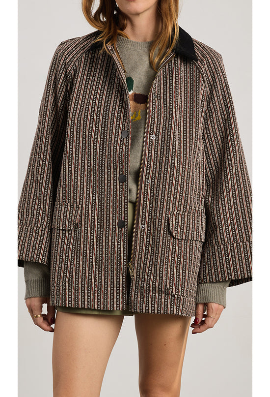 Logan Saddle Stripe Twill Jacket