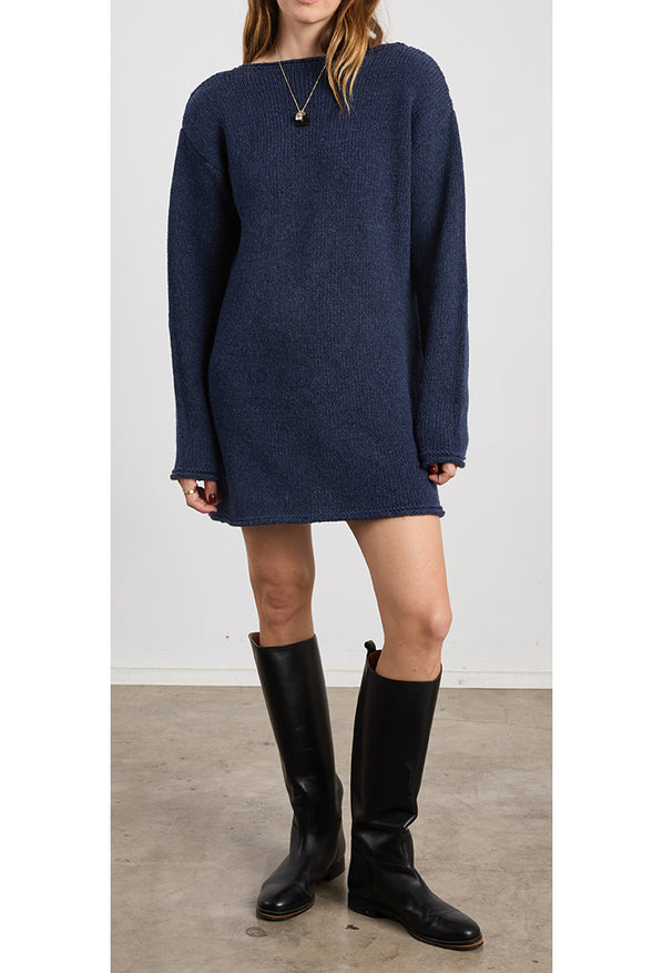 Tilda Denim Wool Blend Dress