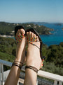 Larroudé x Ciao Lucia: Eloisa Sandal Black Leather