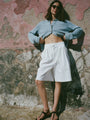 Aldine White Chino Short