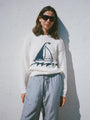 Josette Ivory Cotton Knit Pullover