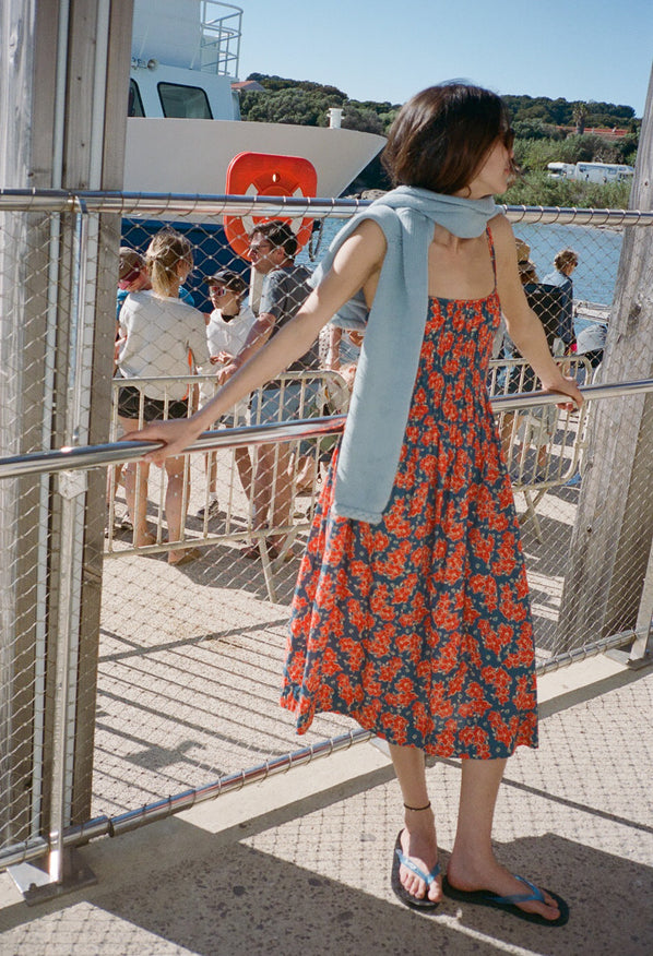 Volta Surf Cotton Shirting Dress