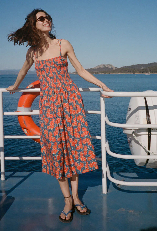 Volta Surf Cotton Shirting Dress